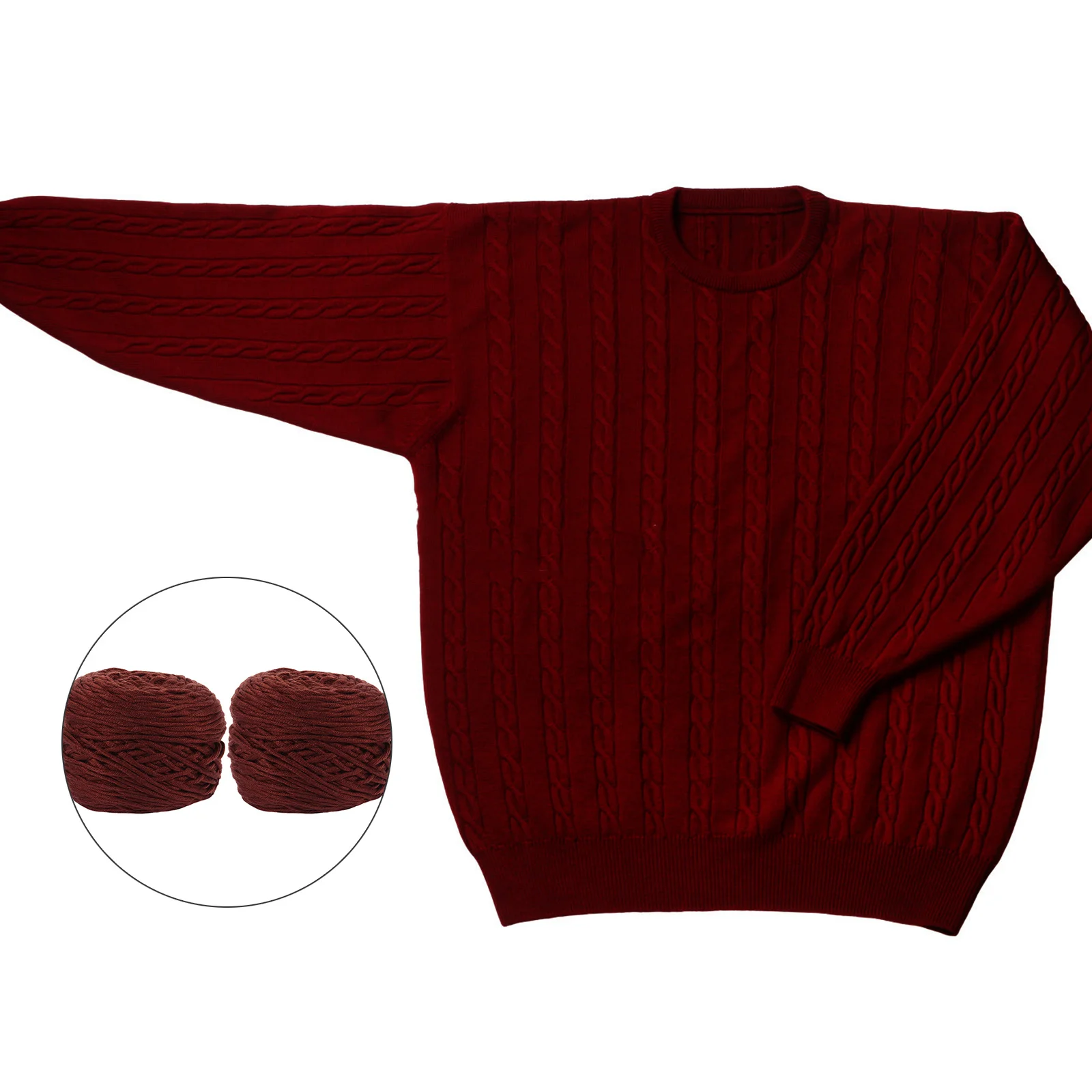 

2Pcs Cotton Yarn 200g Per Ball Soft Warm Wool Line Knitting Wool for Sweaters Hats DIY Knitting Supplies Woven Material