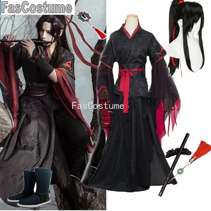 

FasCostume В наличии Аниме Mo Dao Zu Shi The Untamed Wei Wuxian Косплей Mo Xuanyu Костюмы Древний костюм Свадебные платья