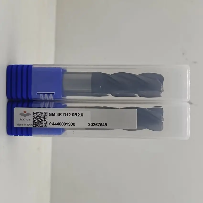 

GM-4R-D12.0R2.0 ZCC.CT GM-4R Четырехгранная циркулярная концевая фреза D12.0R2.0*12*30*75 4F Концевые фрезы с закругленными углами 4 канавки Концевые фрезы