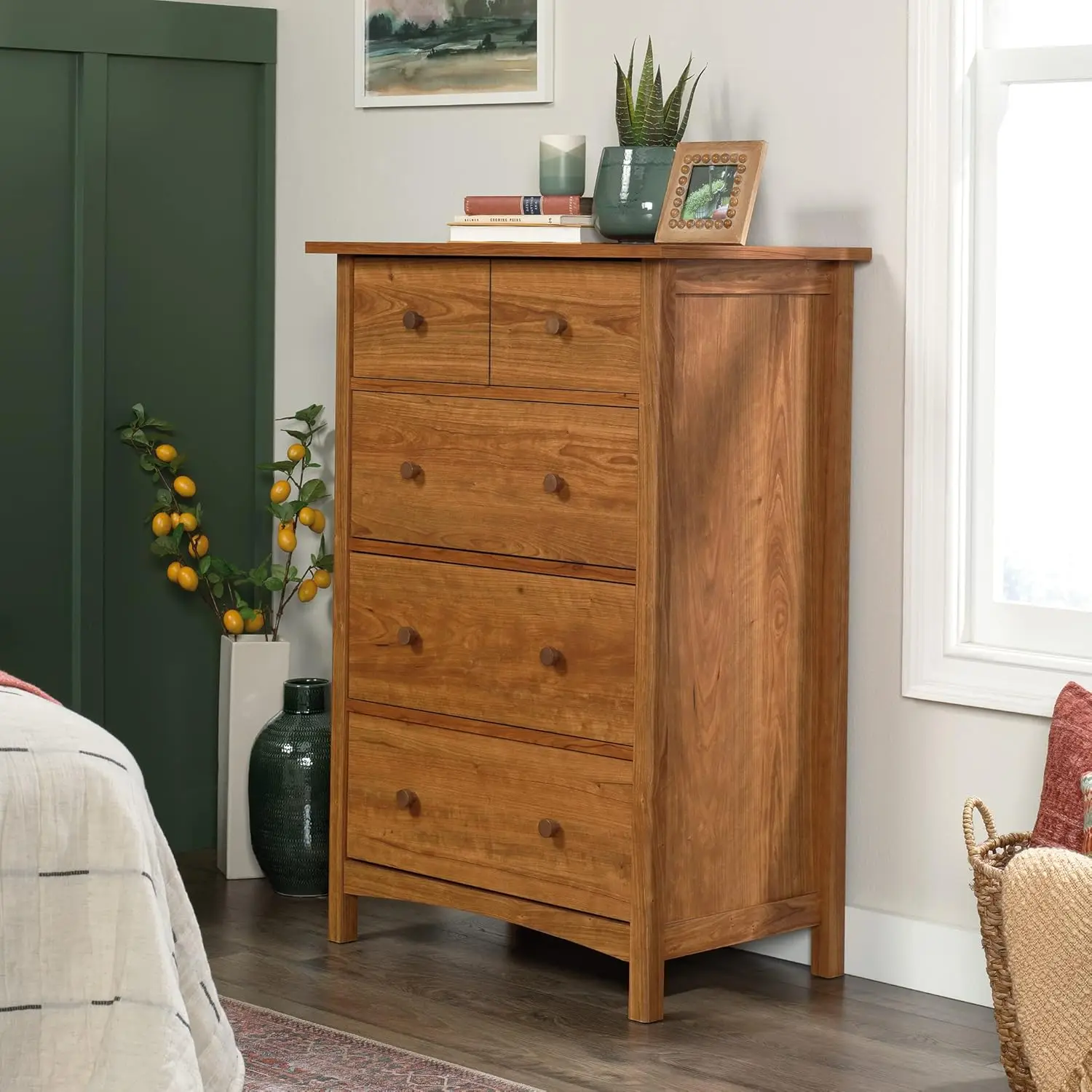 

Union Plain 4-Drawer Chest, Prairie Cherry Finish