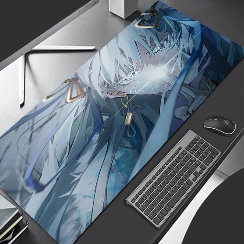 Mousepad Computer Gaming Accessories HD Keyboard Pad Office Wuthering Waves Jinhsi PC Rubber Mouse Pad Decoracion Desk Mouse Mat