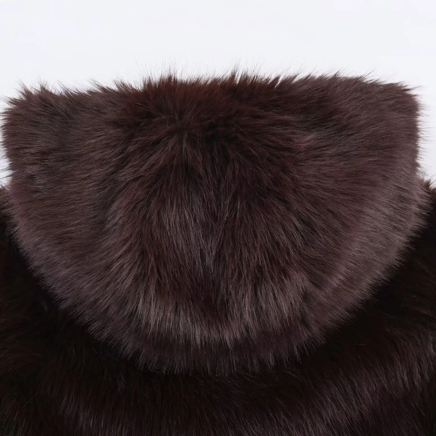 KIDCRKJ النساء الشتاء الفراء الاصطناعي أبلى القرن تبديل زر مقنعين الإناث صديقة للبيئة الفراء سترة سميكة الدافئة سيدة فو الفراء معطف