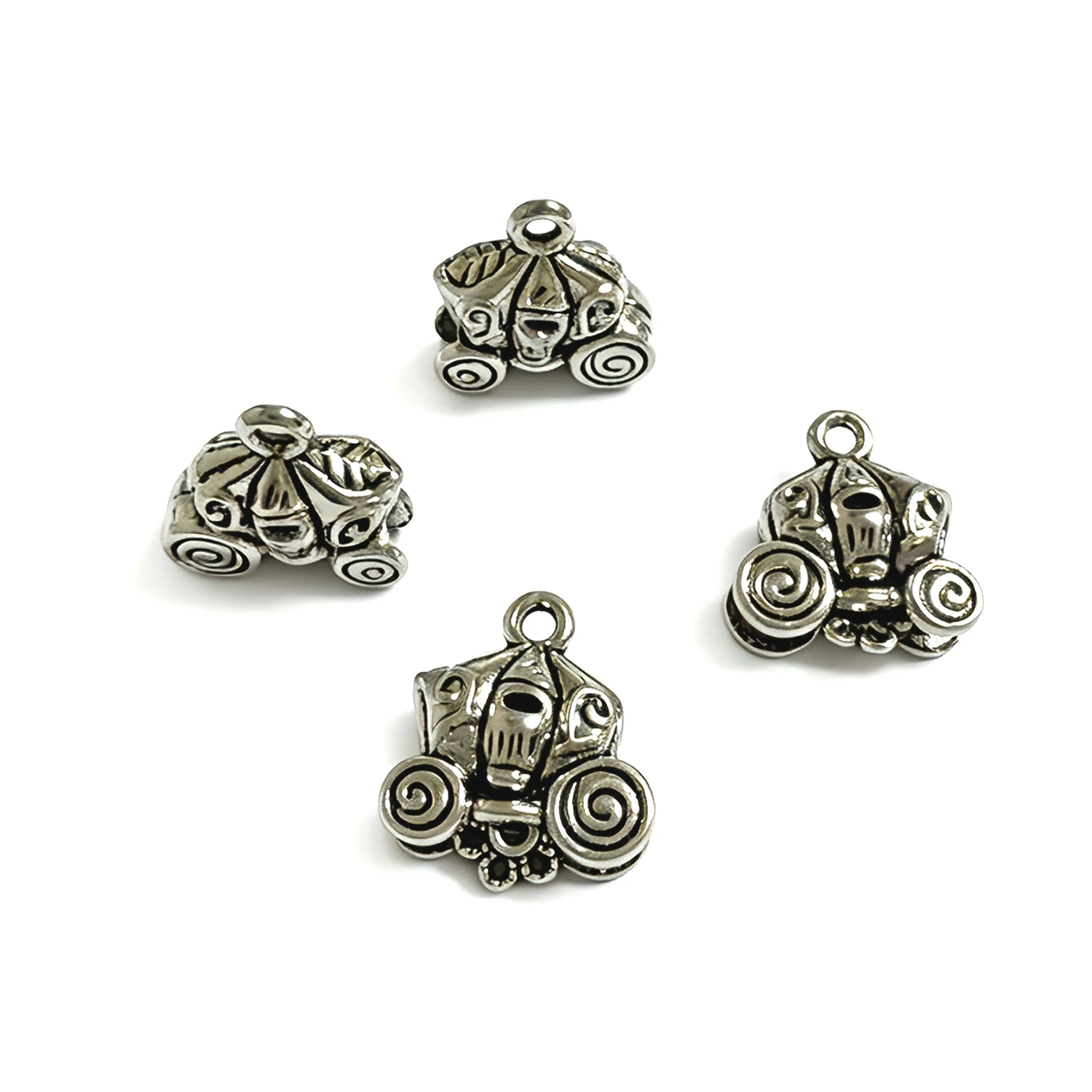 10pcs 14x15x7mm  Alloy Charm pumpkin coach pendant h0207