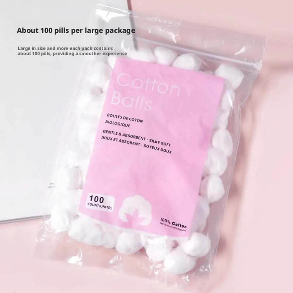 كرات صوف قطنية كرات قطنية طبيعية لإزالة طلاء الأظافر أداة تنظيف المكياج ماصة خفيفة الوزن للاحتياجات المنزلية #2