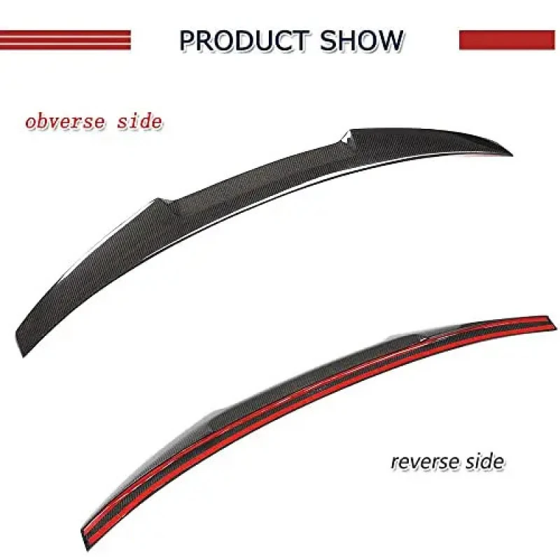 

Accessories Premium Car AccessoriesTop Sale A4 B9 Sedan S4 Real Carbon Fiber Rear Bumper Trunk M4 Style Wing Durable