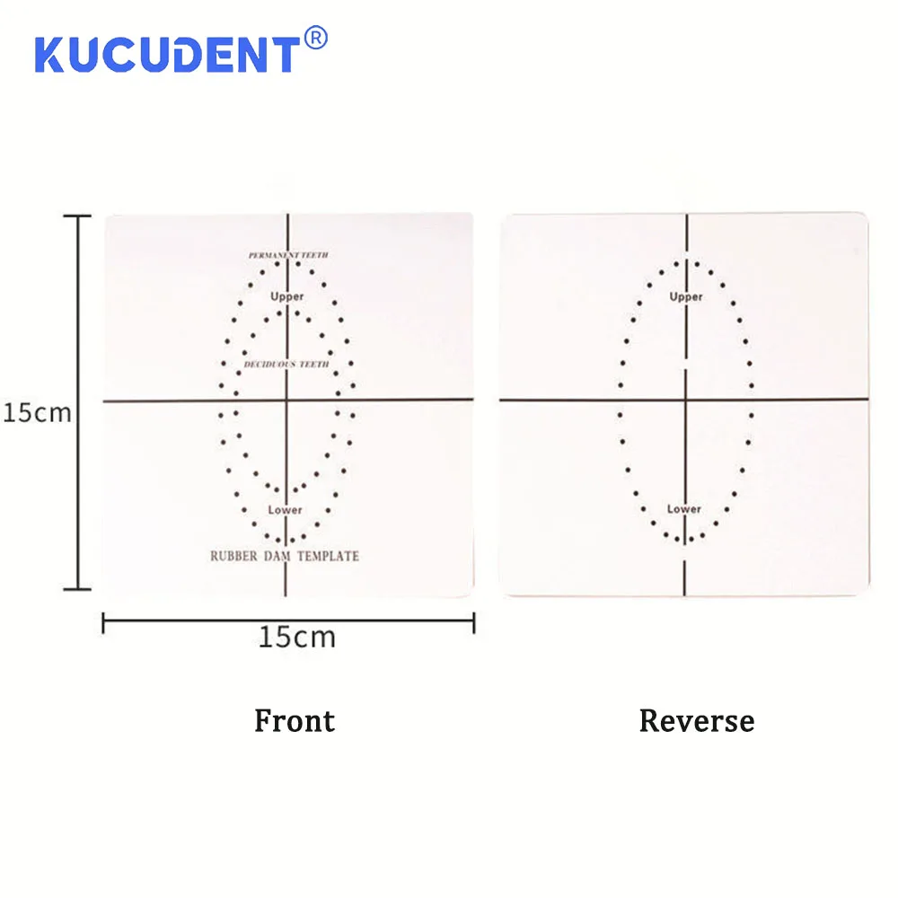 KUCUENDENT 1 PC 歯科ラバーダムパンチ穴位置決めボードバリアテンプレート歯科医ラボ器具ツール正確な