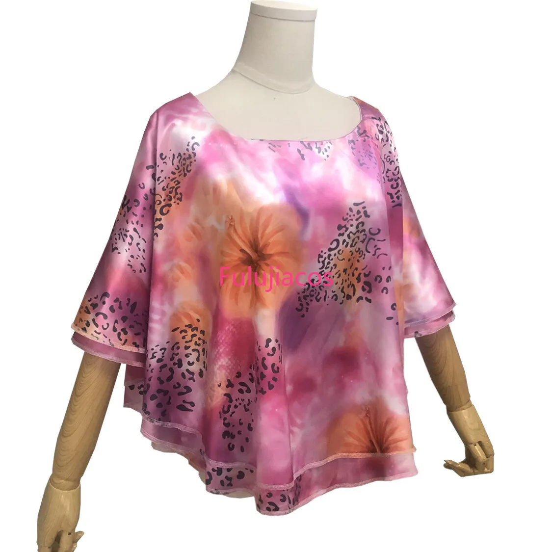 

Fulujiacos Carole Baskin Cosplay Costume Women's Chiffon Long Sleeves Shirts
