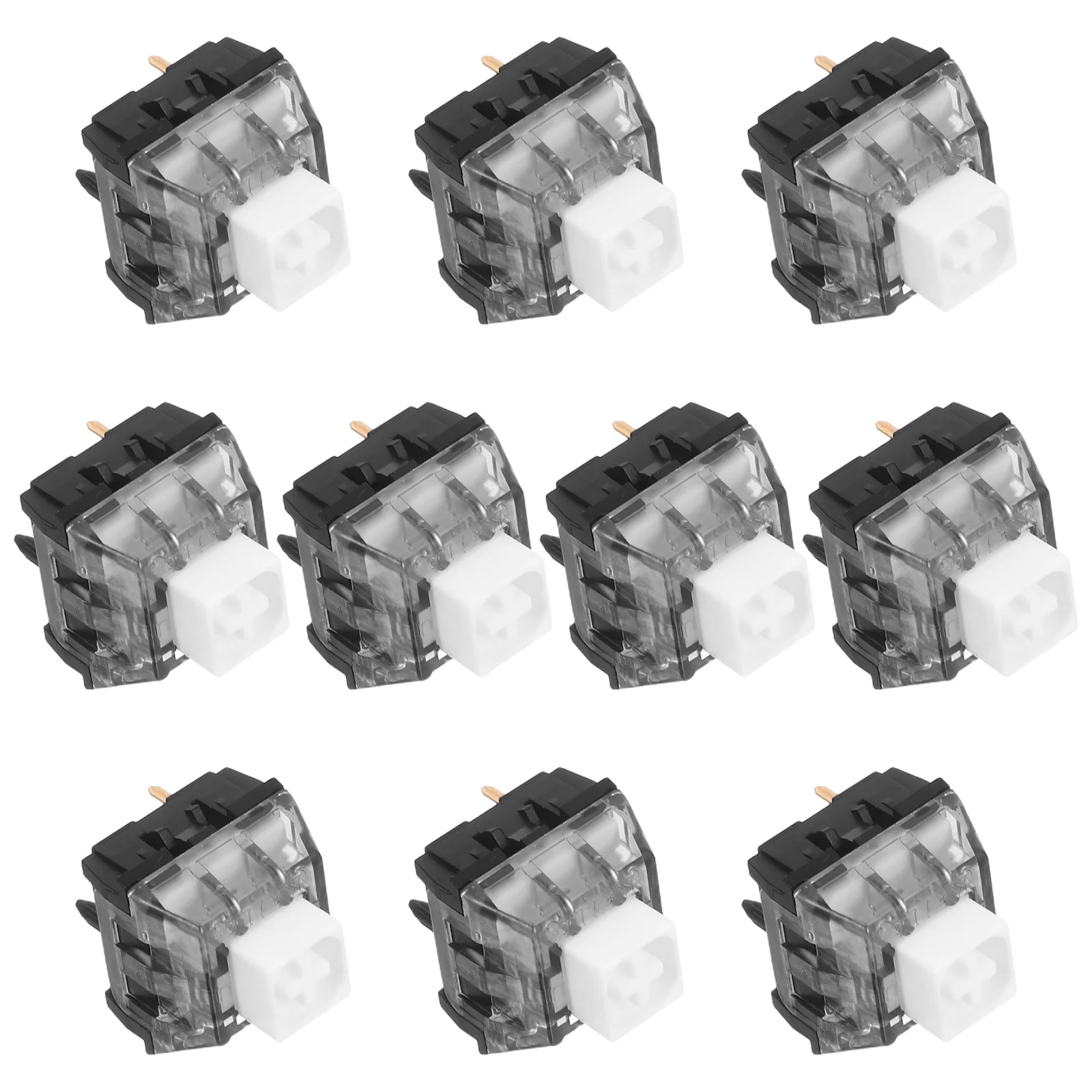 

10Pcs Gaming Keyboard Switches White V2 Clicky Mechanical Keyboard Shaft Body High-Speed Typing Switches Computer Part