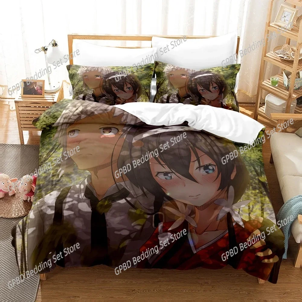 

3D Wenhao Wild Dog Comfortable Duvet Quilt Cover Pillowcase Bedding Set Children Bedroom Decoration Home Textile