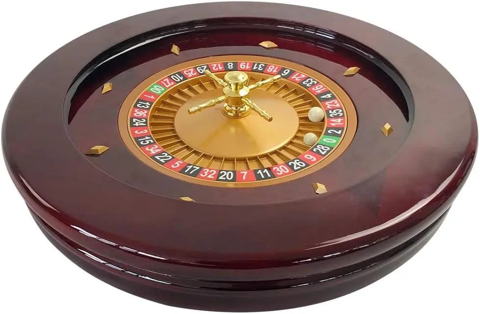 

Deluxe Roulette Wheel Set - 20Inch Casino Grade High Glossy Roulette Game Set with 2 Balls Pills,Very Smooth Spinning Act