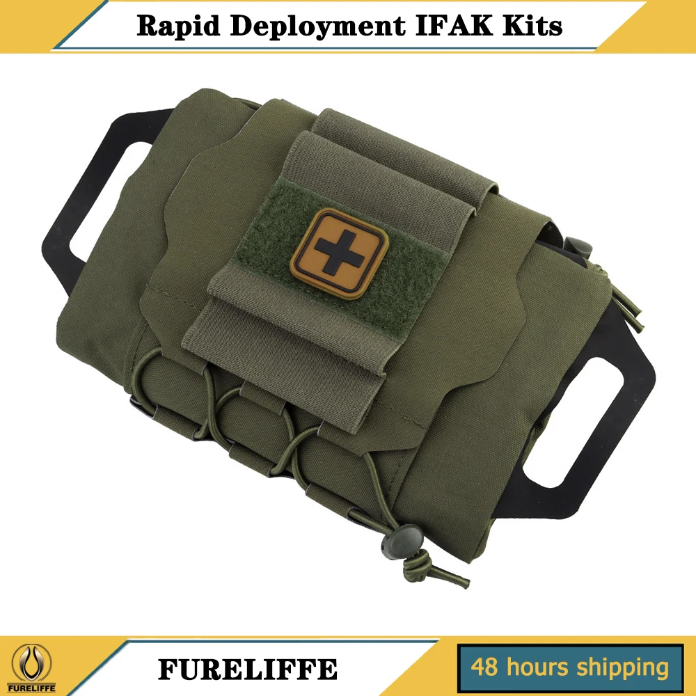 Rapid Deployment First-aid Kit,Tactical MOLLE Medical Pouch/IFAK Kit,Outdoor Hunting Camping&Travel Emergency Survival Care Pack