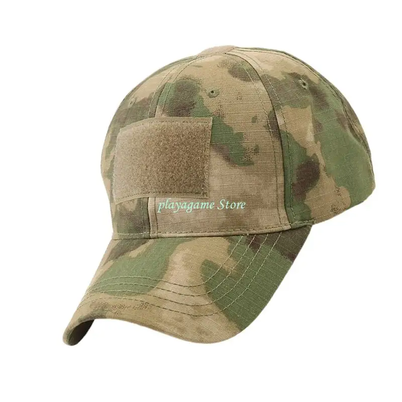 Y88A قبعة بيسبول مموهة مع حجم حزام قابل للتعديل نسيج مقاوم للتجاعيد للمغامرة الرياضية والارتداء اليومي
