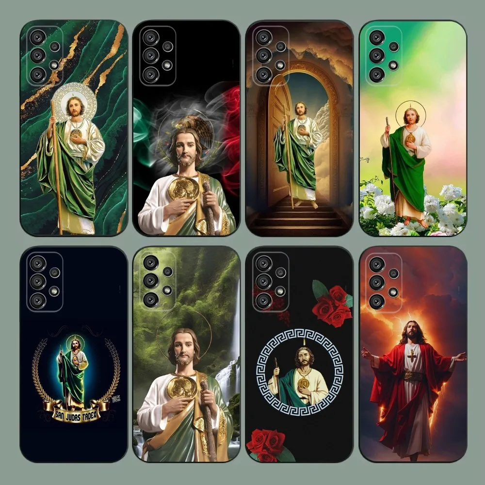 San Judas Tadeo   Phone Case For Samsung Galaxy A20,A21s,A22,A31,A32,A52,A53,A72,73,A80,A91 Soft Black Cover