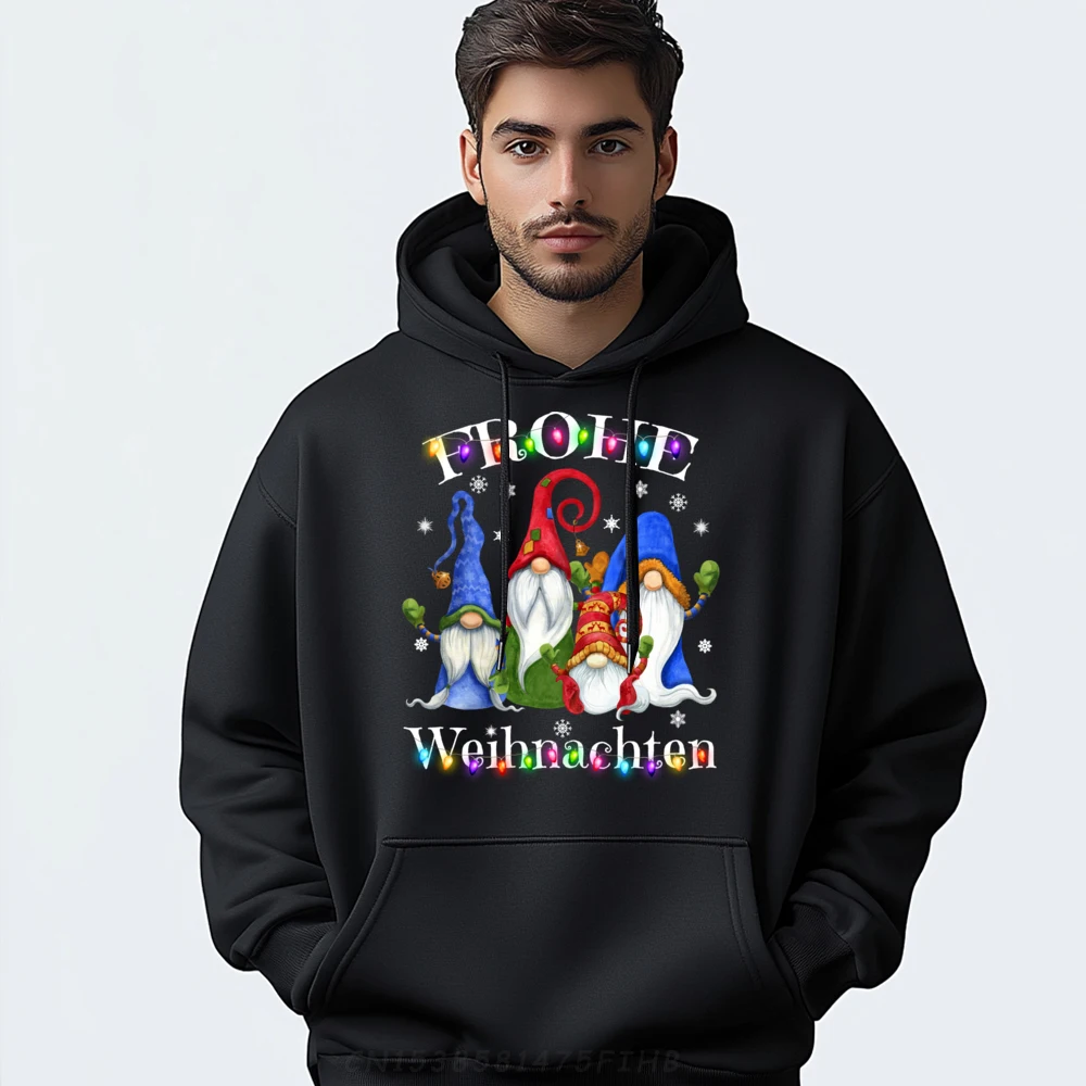 

Frohe Weihnachten German Gnome Christmas Decorations Germany Big And Tall Sweatshirts Mens Tops