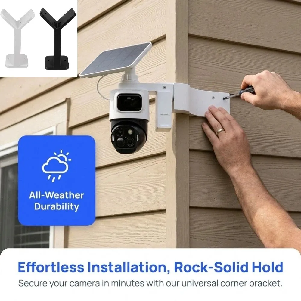 Outdoor Corner Camera Mount Bracket Long Arm Heavy Duty Security Camera Wall Support Durable Universal Outdoor Camera Frame