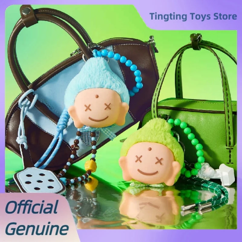 Genuine 7 Days Amitofo Lucky Color Series Blind Box Vinyl Face Plush Bag Pendant Doll Lovely Mystery Box Lucky Key Chain Gifts