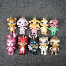 10cm cartoon poopises slime animal style unicorn figure doll hard pvc kids collection model toy