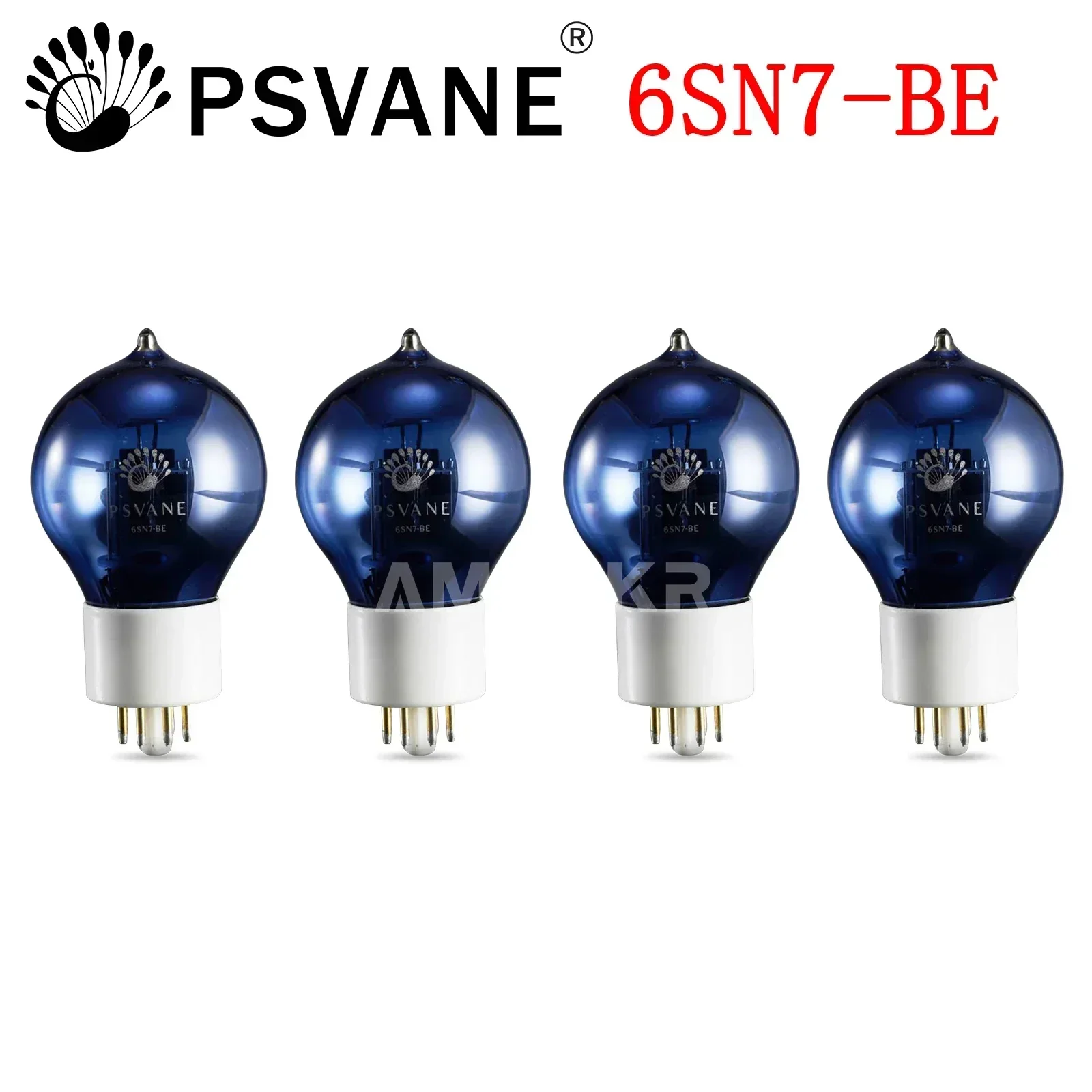 

PSVANE 6SN7-BE Vacuum Tube Blue Glass shell Special Customize Version Plate Gold Pin Replace 6N8P 6H8C 6SN7 Matched Pair