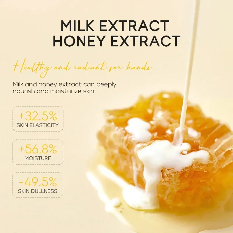 Honey Milk Anti-Aging Hand Wax Fade Fine Lines Repair Exfoliating Calluses Hand Mask Whitening Moisturizing Skin Care Products