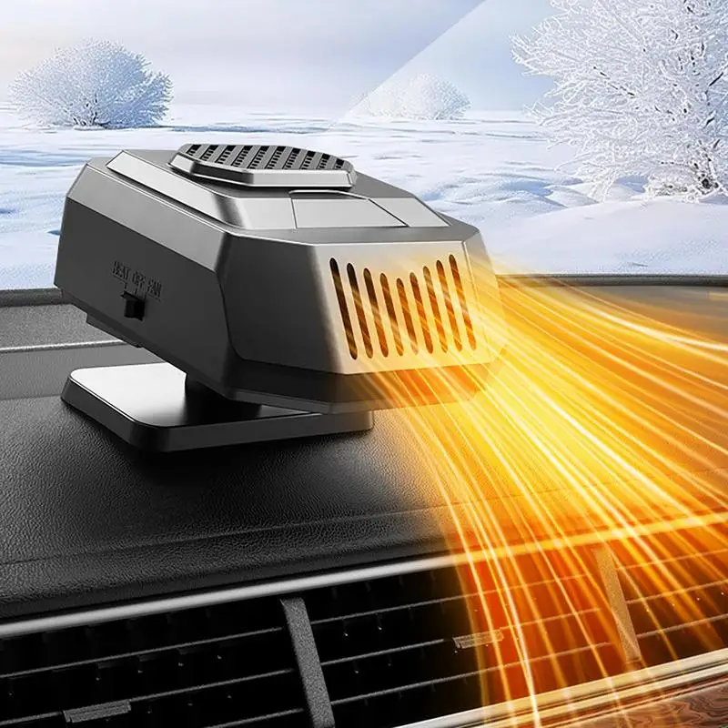 For Warm Air Blower  Car Window Heater 12V/24V Window Defroster Portable Car Heater Windshield Defrost Defogger Adjustable