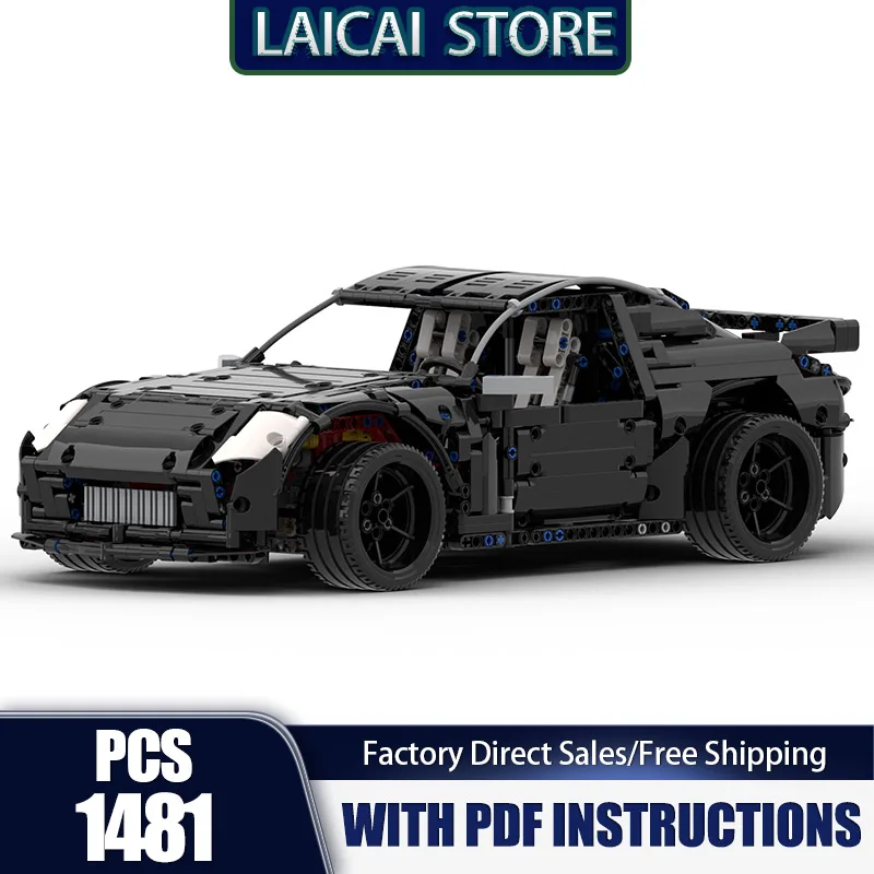 

Moc Building Blocks 350z Champion Speed Cars Model Technology Bricks Super Sports Car Model DIY Assembly Holiday Toy Gifts