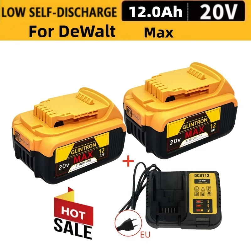 

20V 1200mAh 18.0mAh DCB200 Li-ion Rechargeable Power Tool Battery for Dewalt DCB200 DCB203 DCB181 DCB180 DCB201 DCB201-2 L50