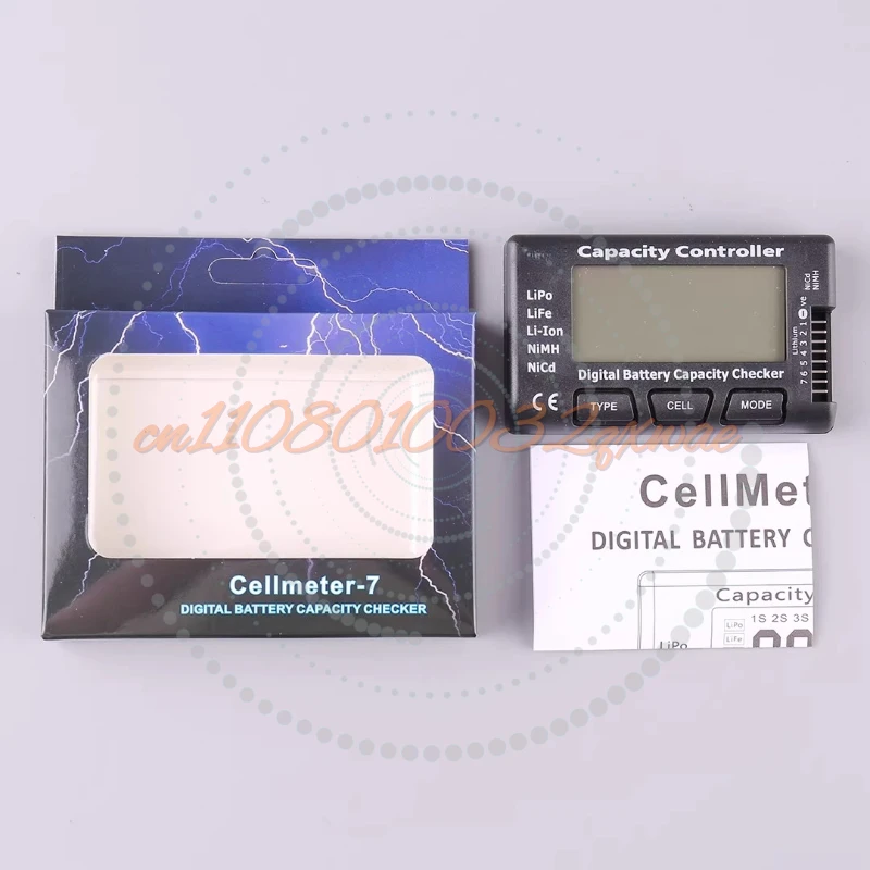 Cellmeter7 High-Precision Digital Battery Capacity Monitor 1-7S Voltage Tester for Aerial Model Lithium Batteries