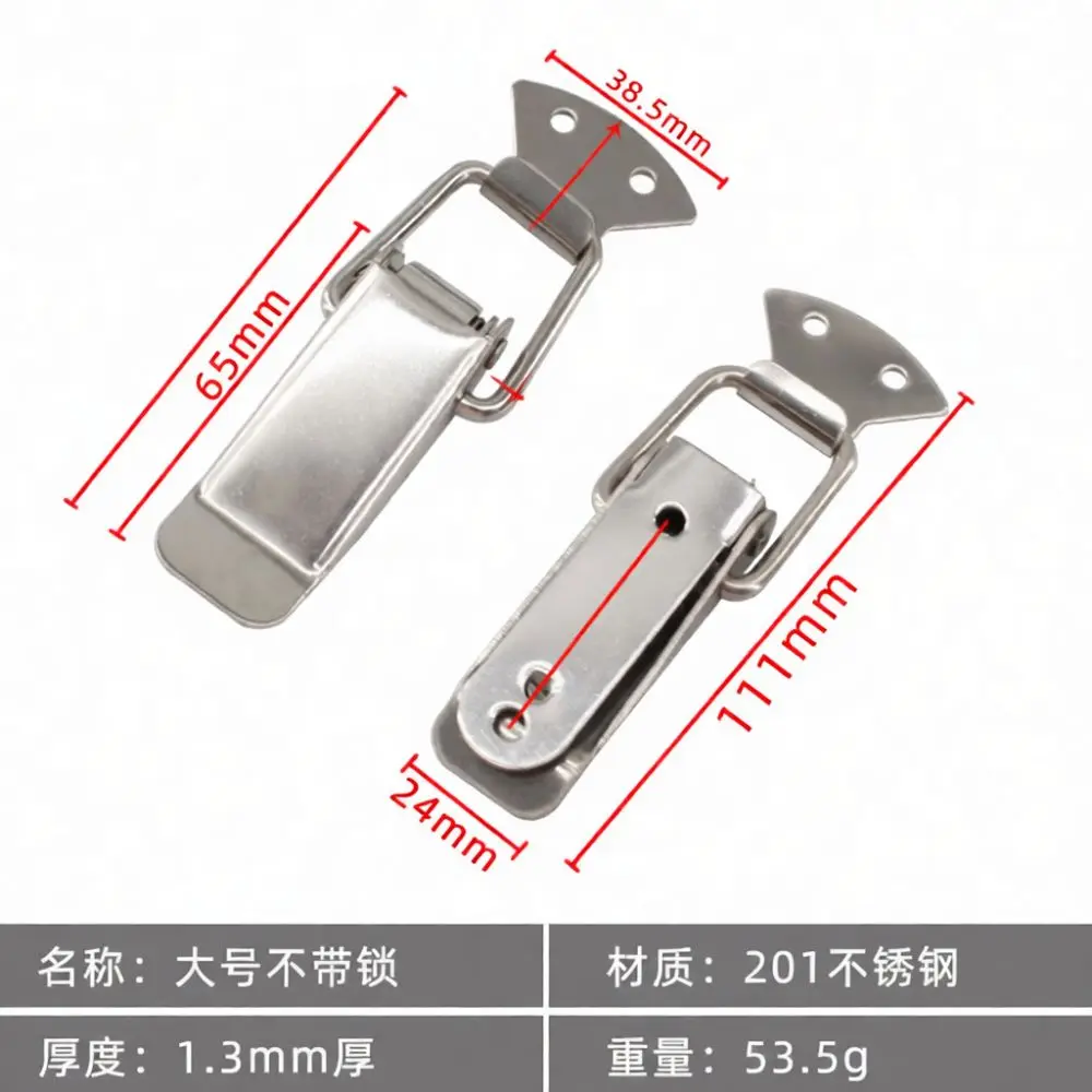 Adjustable Metal Toggle Latch Hasp Spring Loaded Clamp For Storage Box Beehive Industrial Furniture Hardware