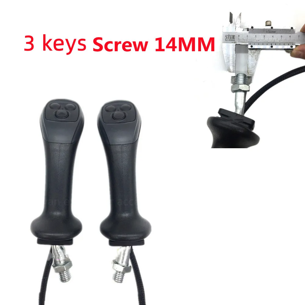 

XOJOX Excavator Parts For Wheel Digging Modified Clamping Clamping Wood Grabber 4 Button Joystick Handle Glue Iron Grabber Fr