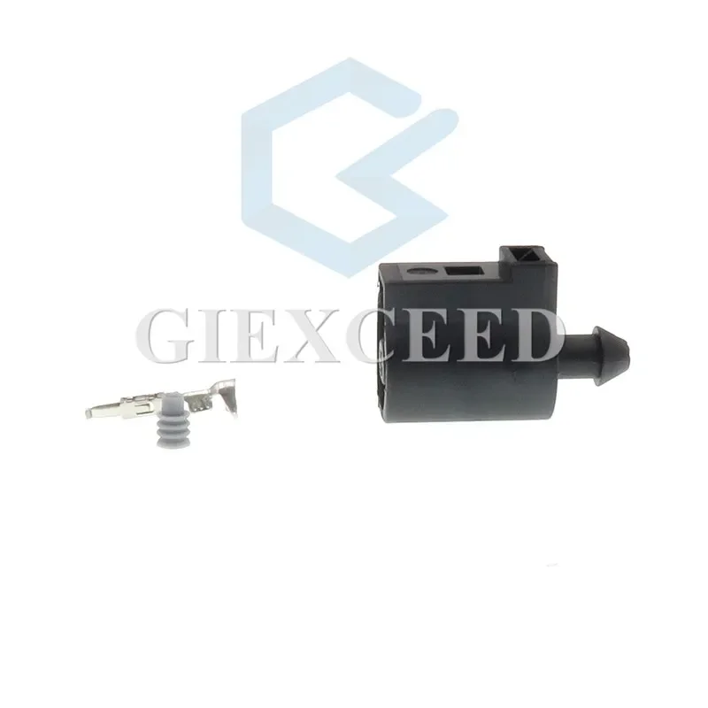 2 Sets 1 Pin AC Assembly 1J0 973 701 1J0973701 Engine Oil Pressure Switch Horn Socket Waterproof Connector