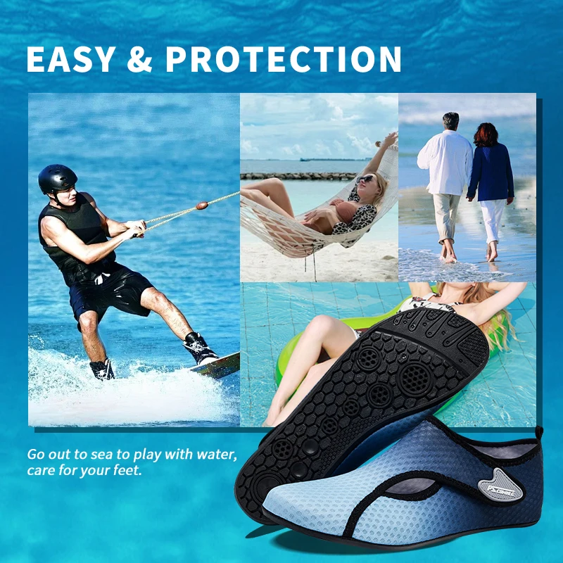 Strand Sneaker Socken Frauen Strand Wasser Schuhe Mann Barfuß Yoga Schuhe Schnell Trocknend Surfen Schwimmen Schuhe Barfuß Wasser Haut socke – Detail 10