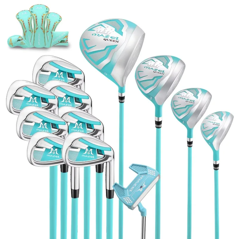 

Women's Complete Golf Clubs Set (12-Pieces) Golf Club in Blue for Petite Ladies