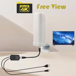 Antena Digital de señal fuerte para interior y exterior, antena amplificada Uhf, Vhf, Dvtb2, Hdtv, TNT, potente, 4k, 1000 canales gratis