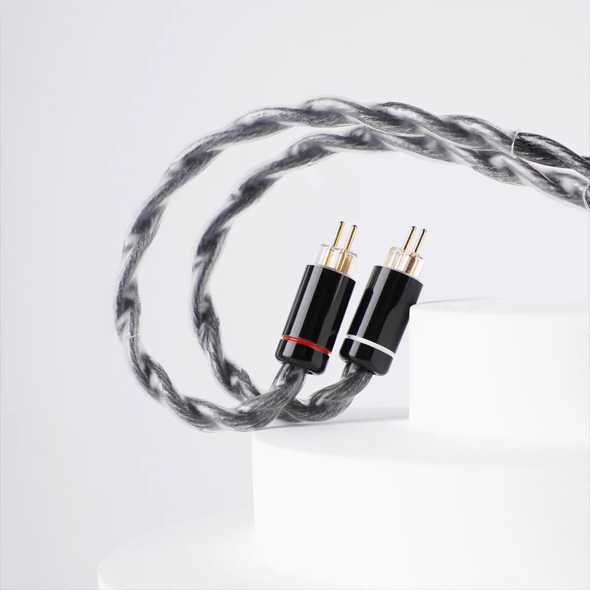 Imagem -03 - Nicehck-grafeno Banhado Cabo para o Himalaia Liga de Cobre Hifi Fone de Ouvido Iem in Ear Monitor Wire Platinum Platinum Plated Occ Plug 2pin para o Himalaia