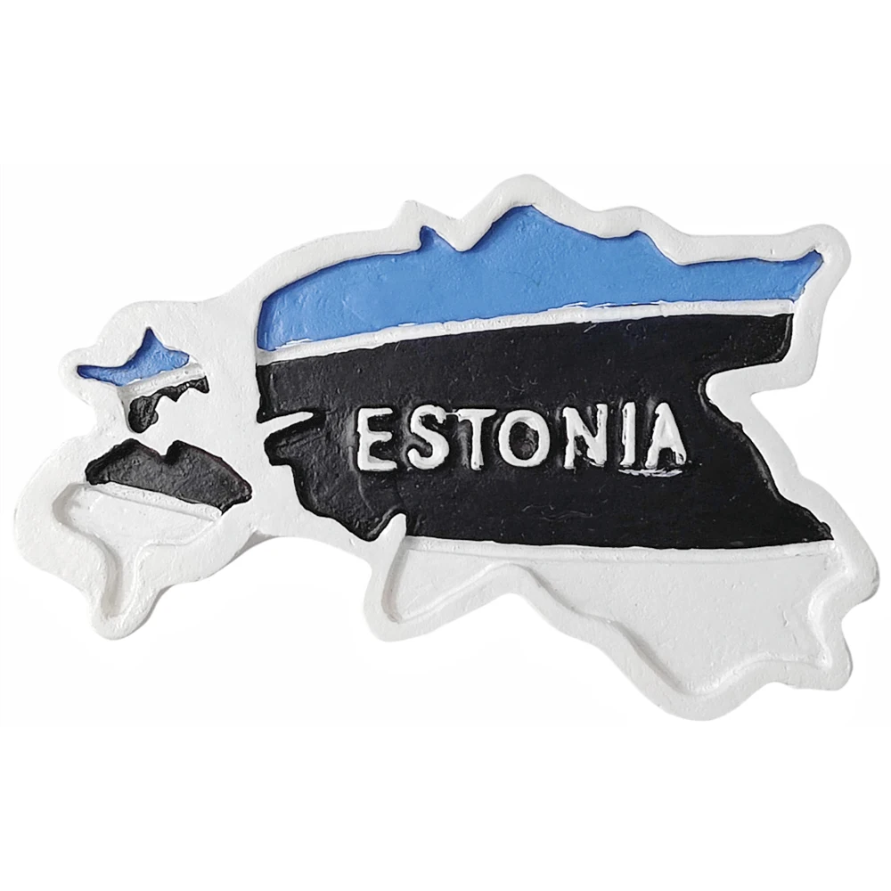 3D Эстония Магнит на холодильник Подарок Сувенир Смола Магнитная наклейка на холодильник Коллекция украшений дома