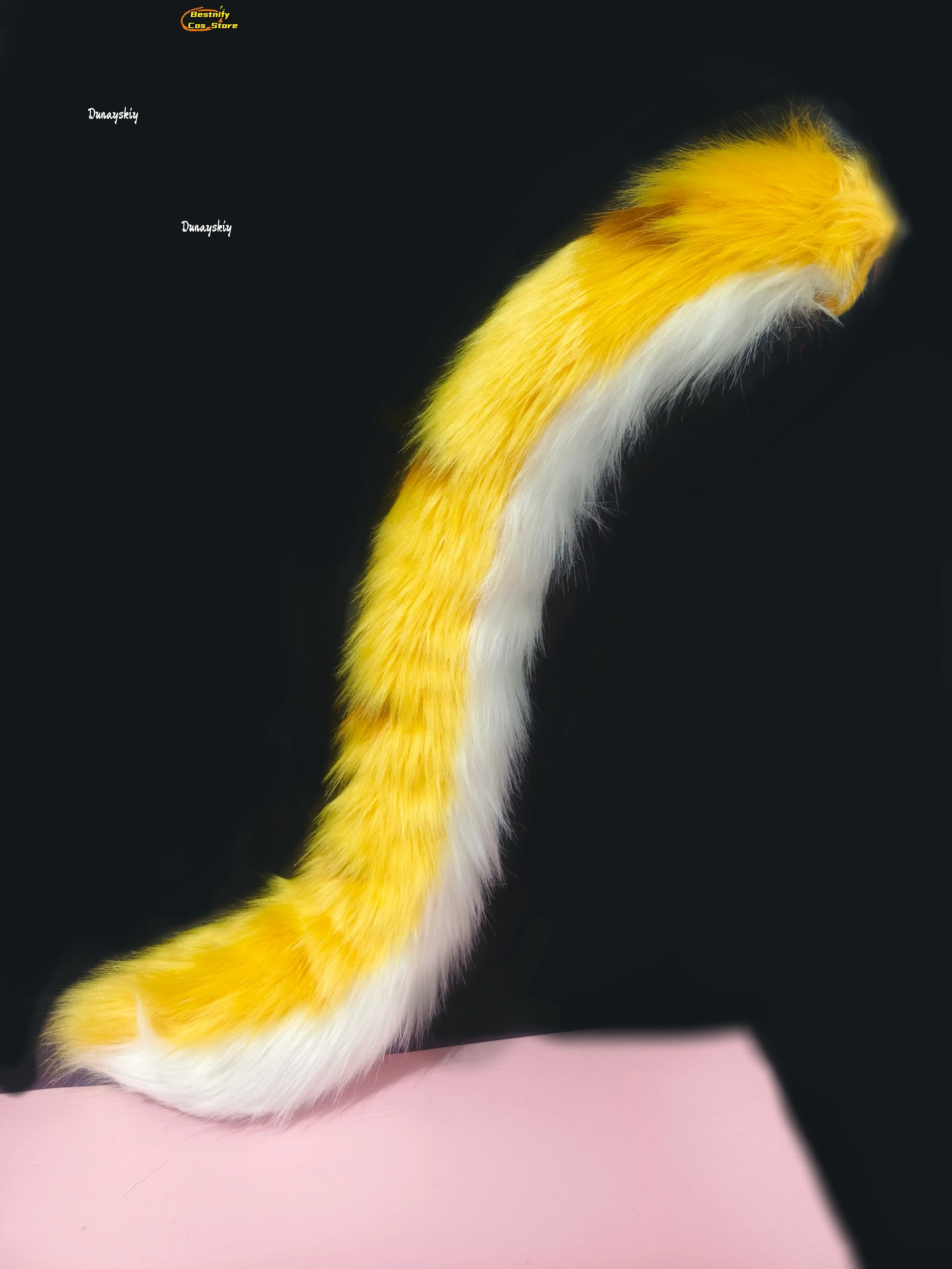 أزياء كوسبلايجو فوفو زينليس زون زيرو التأثيرية أنيمي رقيق قطيفة طويلة ذيل القط/الأذن زي الدعامة جو فوفو لعب الأدوار فروي