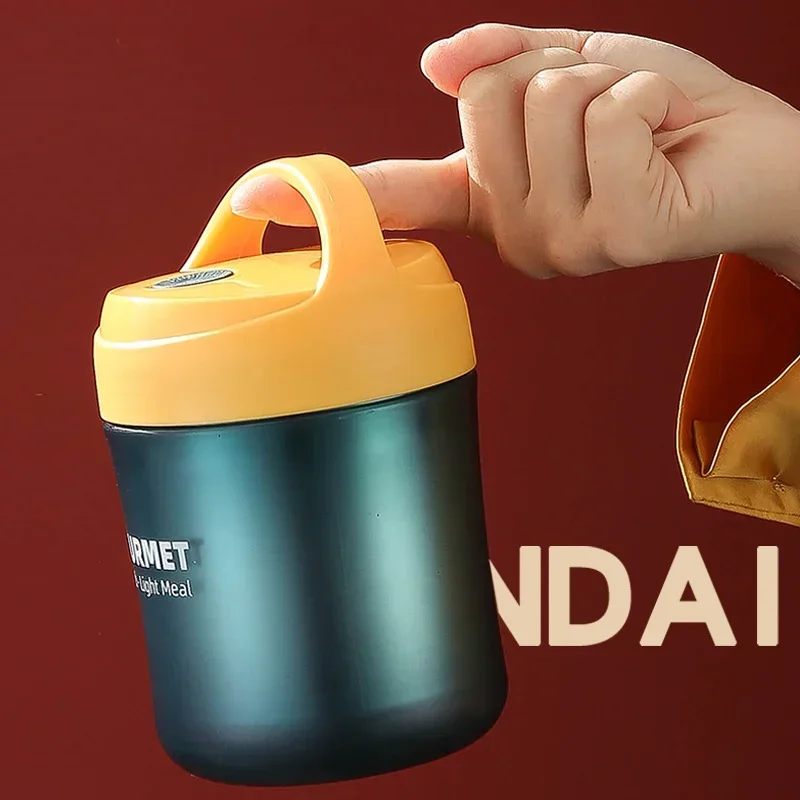 500ml Soup Cup Lunch Box Stainless Steel Thermos Mug Food Container Thermal Cup Vacuum Flasks Thermos Bottle with Spoon for Kids