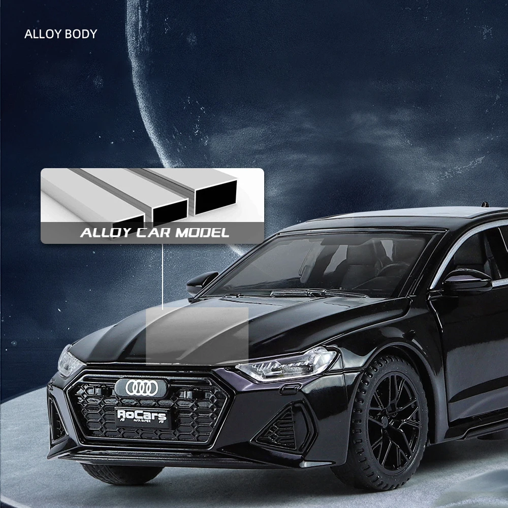 1:32 Audi RS7 Sportback Alloy Car Diecasts & Toy Vehicles Car Model Sound and light Pull back Car Toys For Kids Gifts