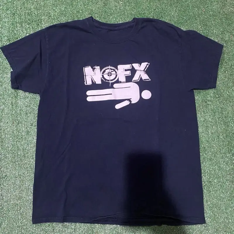 

РЕДКАЯ винтажная черная футболка NOFX Band, размер XL