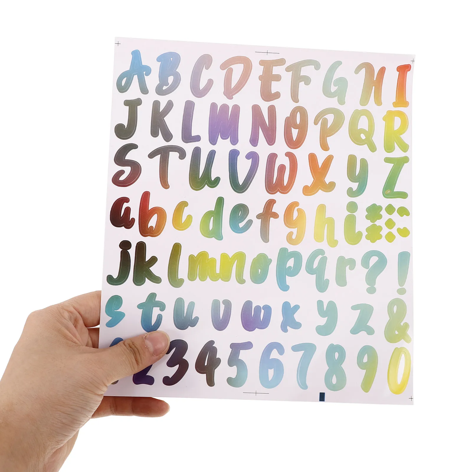 

10 Sheets Colorful Waterproof Vinyl Letter Stickers Small Alphabet Number Decals for Scrapbooking Water Bottles Door Letters Cup