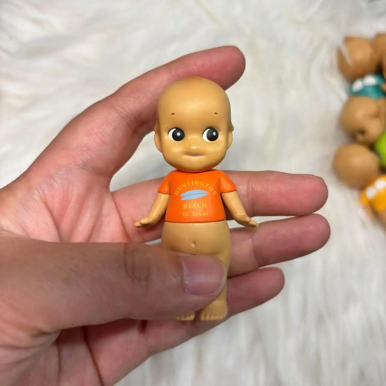 Мини-фигурка Sonny Angel, летняя серия, Huntington Beach Version 2014, без коробки, без сумки, LIFEGUARD, розовый CAL, белые чайки SAS65200