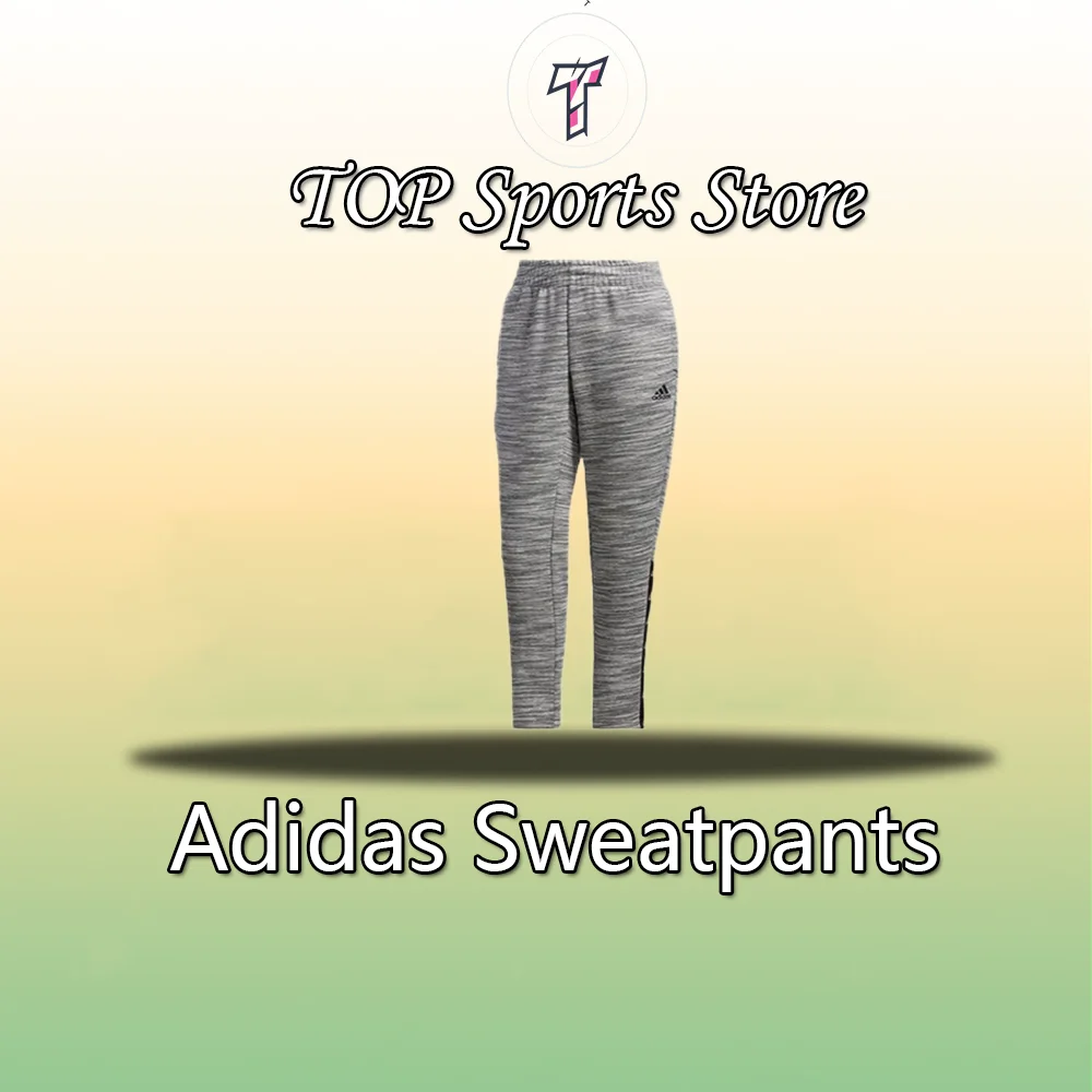 Adidas casual outdoor sports running fashion loose lightweight breathable sports training pants flower gray