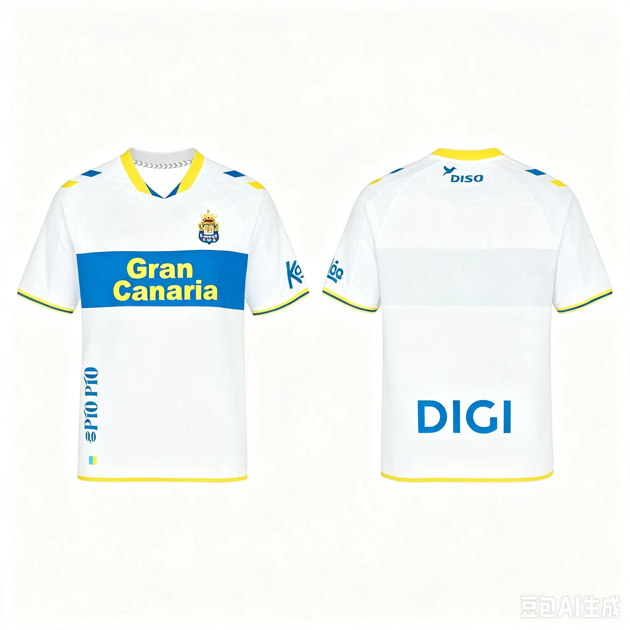 2026-27 New Arrival Spanish Football Jersey Las Palmas Fan Apparel Training Match Quick-drying Sports T Shirt Family Matching