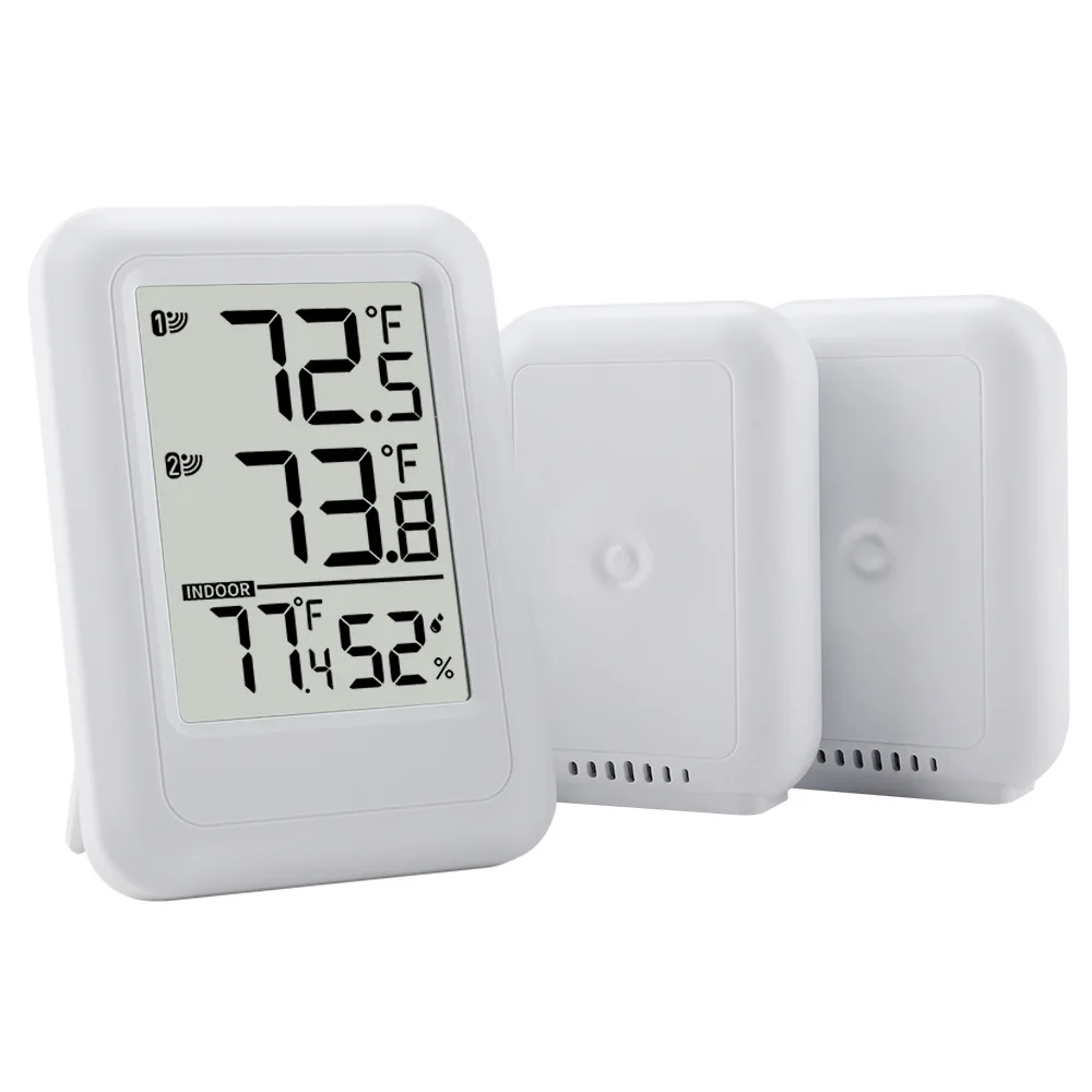One to two wireless indoor and outdoor thermometers Household digital thermometers Wall-mounted greenhouse thermometers