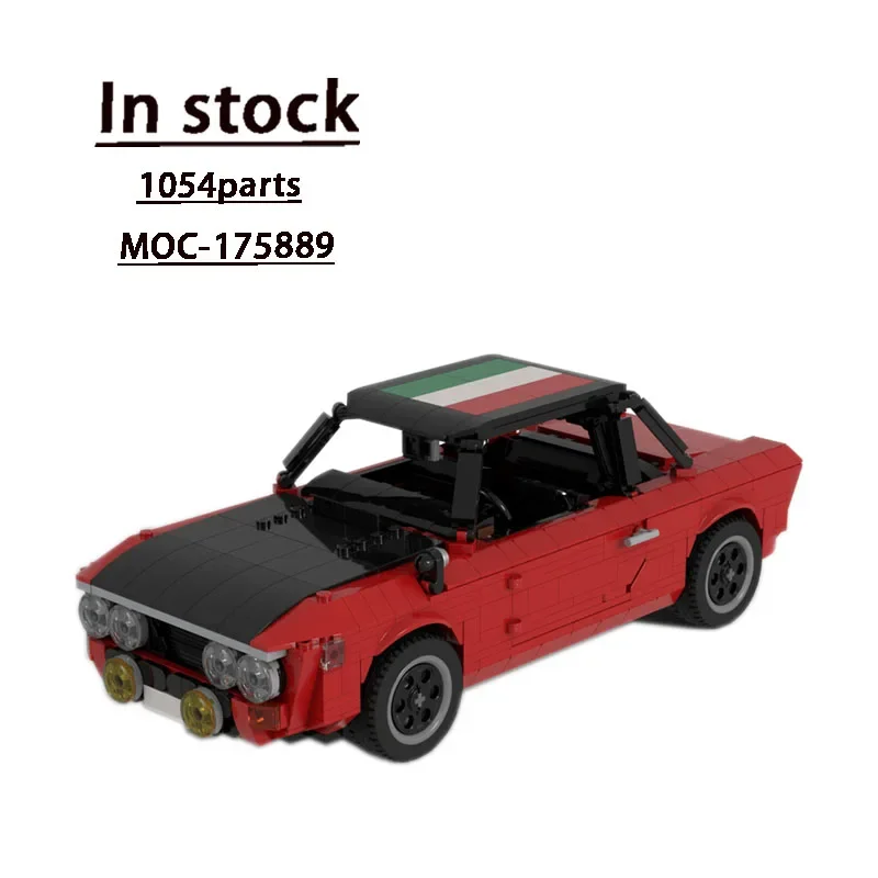 

MOC-175889 Red New Classic Sports Car Racing Building Block Model 1054 Parts Children's Birthday Building Blocks Toy Gift