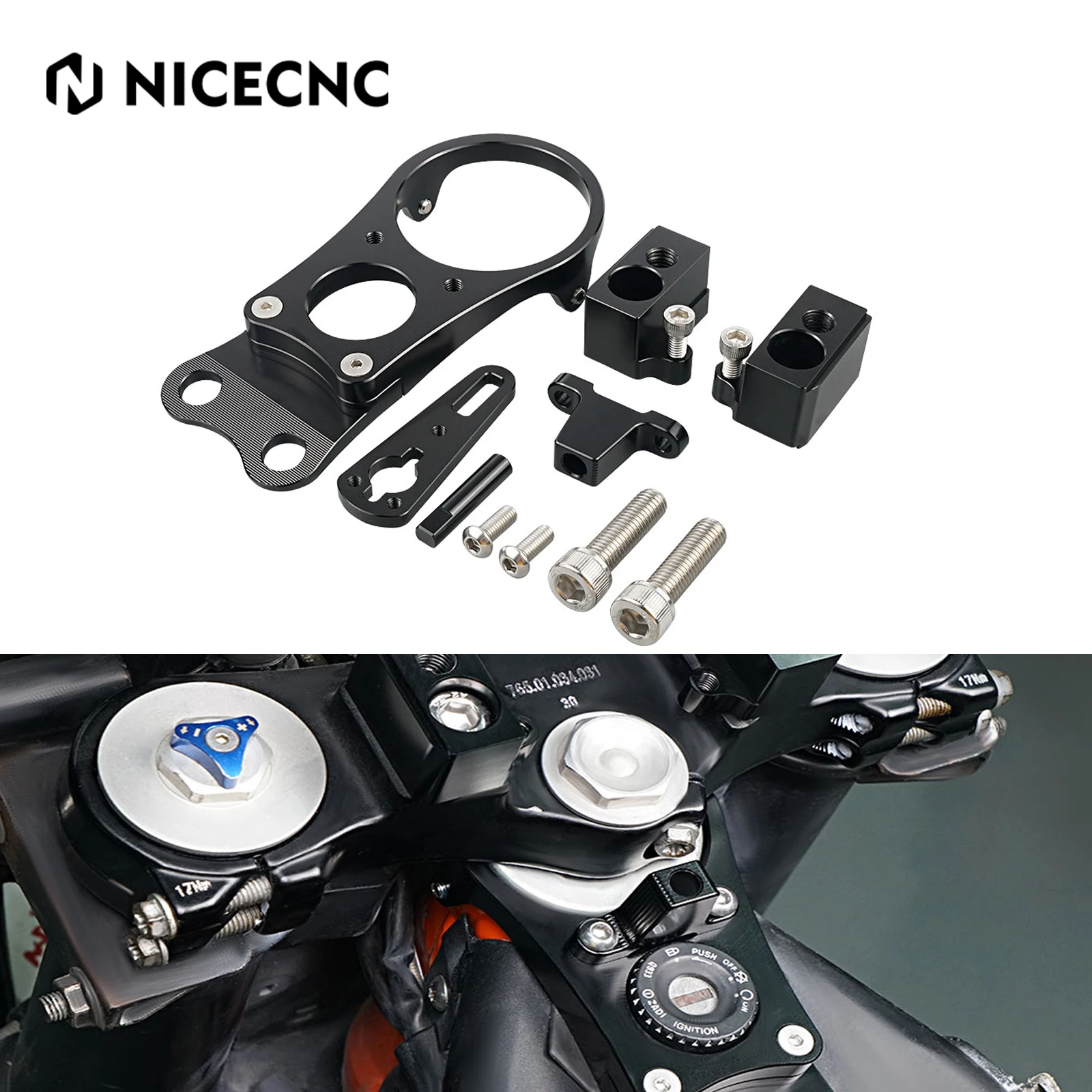 

For KTM 690 Enduro /R 2012-2018 Motorcycle Steering Damper Mounting Kit Bracket For Scotts 690 Enduro /R 2012-2018 2013 2014