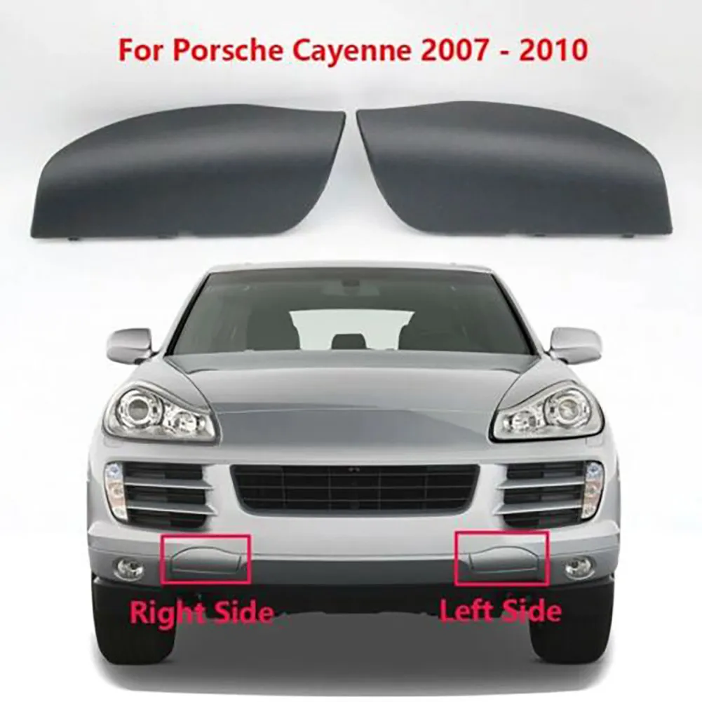 2×Front Bumper Tow Hook Covers Fauling Eye Cap Plug OEM 95550515510# 95550515610# For Porsche Cayenne 2008-2010 Car Accessory