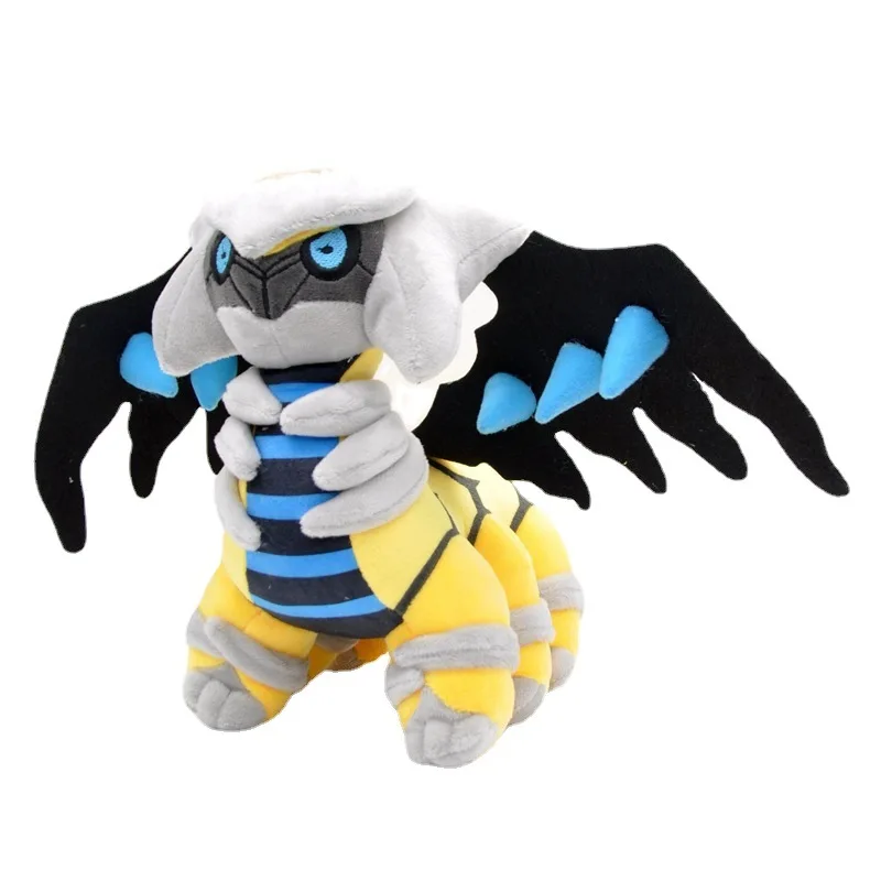 

Блестящая плюшевая игрушка Giratina Origin Forme Blue Ghost Dragon, бархатистая мягкая игрушка, редкий покемон, коллекционная, 30 см, темный подарок-компаньон