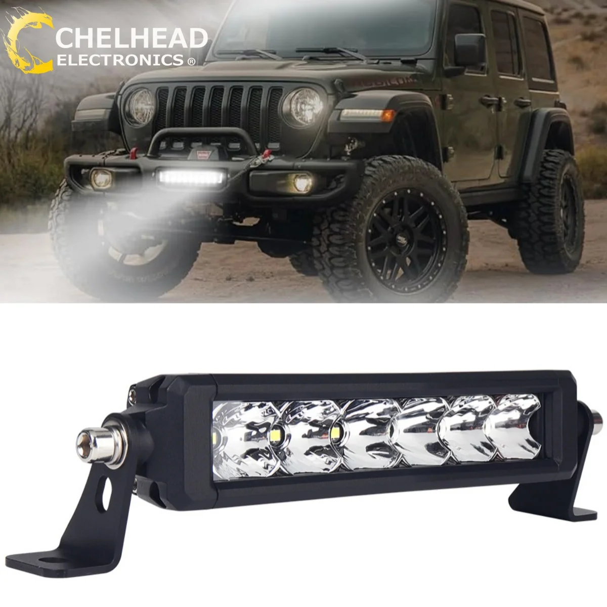 

8 inch LED Bar Work Light 30W Off Road LED Spot Flood Combo Light Truck Driving Fog Lamp IP68 for Cars ATV UTV Boat Motorcycle