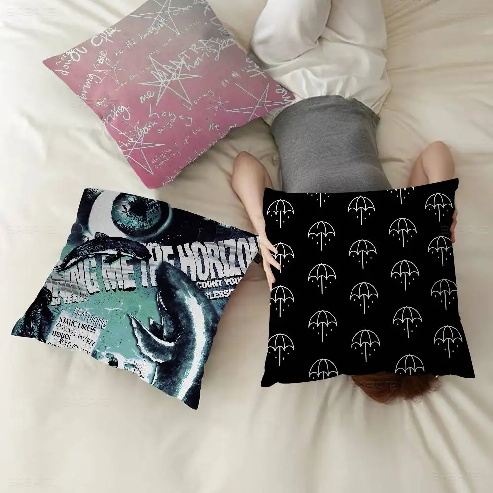 Rock Band B-Bring Me The H-Horizon Cushion Cover Polyester Sofa Cushions Decorative Throw Pillows Home Decoration Pillowcover